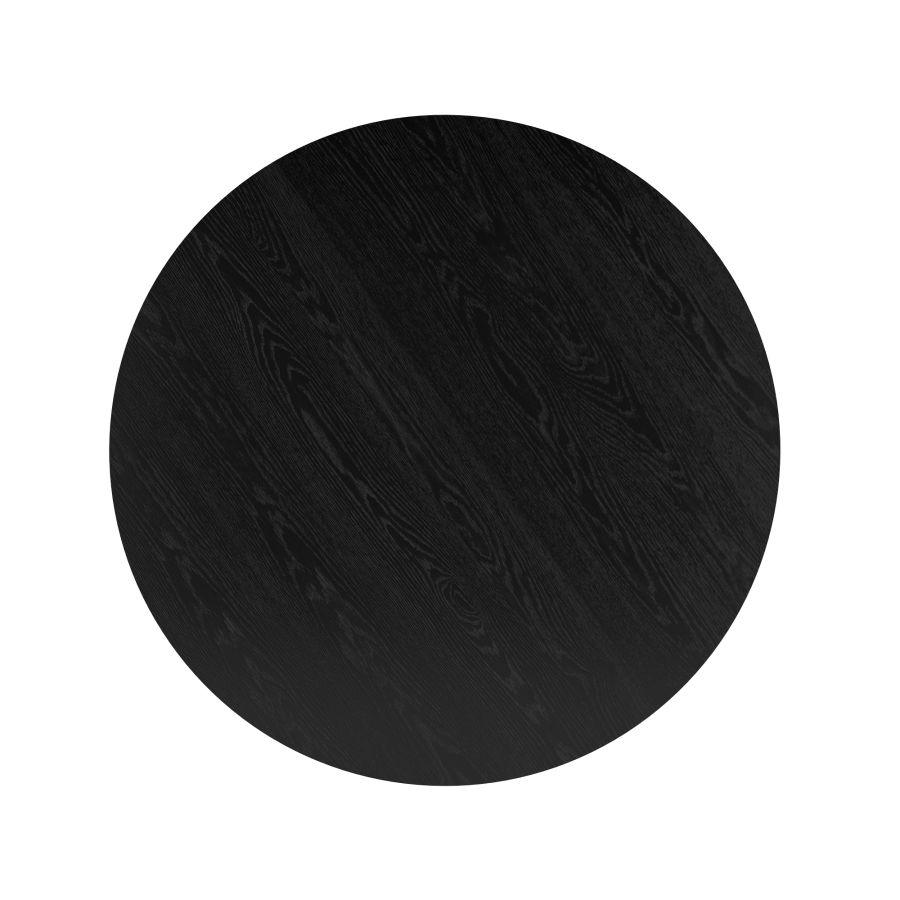 Modern Engineered Wood Table Top with Oak Veneer Black Swivel Chairs