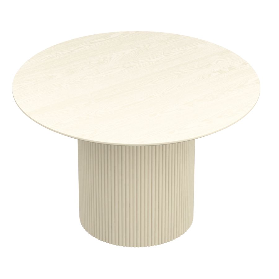 EG-Tovas /Amara 5pc Dining Set - Ivory Table with Beige Chair