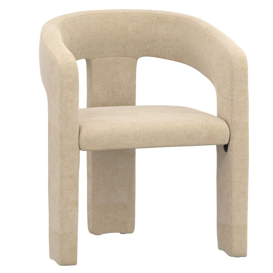 EG-Tovas /Amara 5pc Dining Set - Ivory Table with Beige Chair