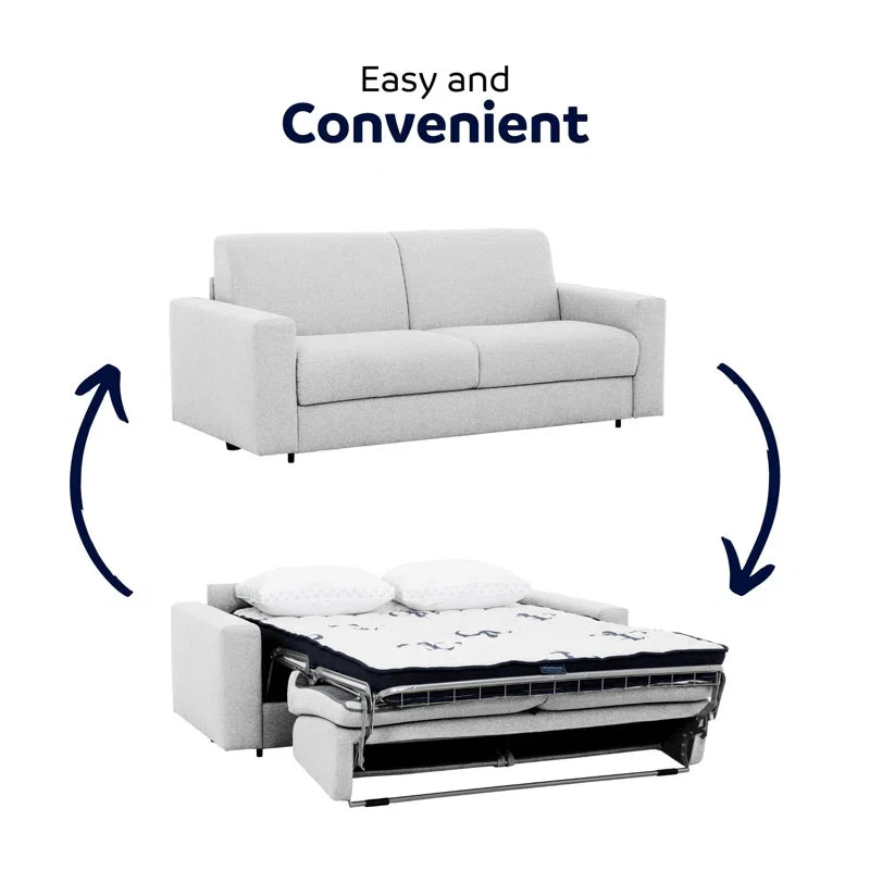 Stearns & Foster Giotto 78" Full Sleeper Sofa with 5" Memory Foam Mattress