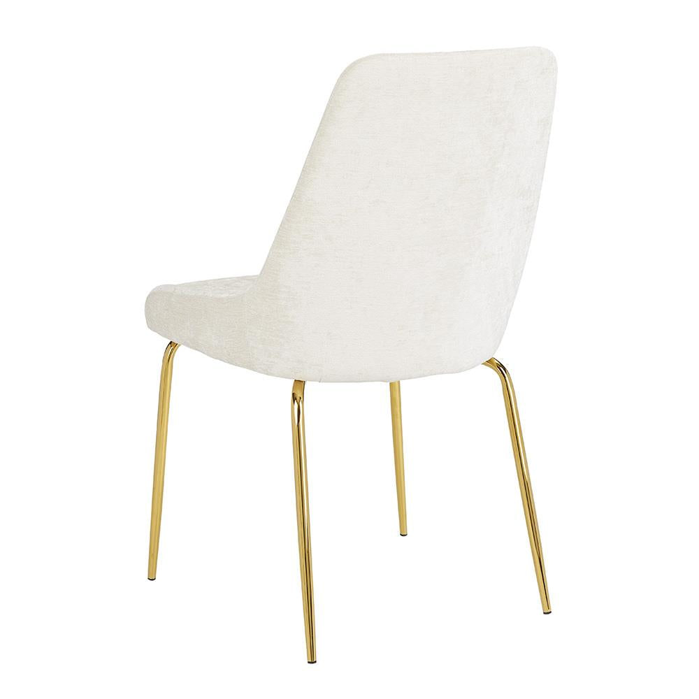 Dining Chair Leather/PU Gold Metal Legs EC-009