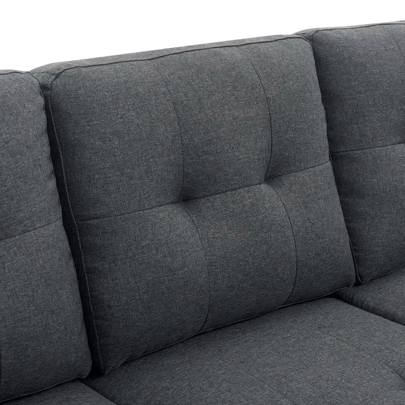 Sofa Sectional 2 Piece Linen Fabric Left or Right Facing Chaise ES-1234