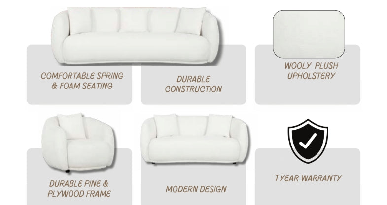 Eagle ES-DIANA 3PC Living Room Sofa Set