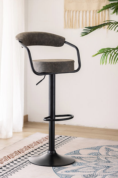 Bar Stool Adjustable Hight Hydraulic/Gas Lift Leather/PU EBA-7560