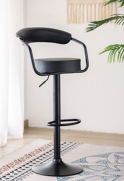 Bar Stool Adjustable Hight Hydraulic/Gas Lift Leather/PU EBA-7560