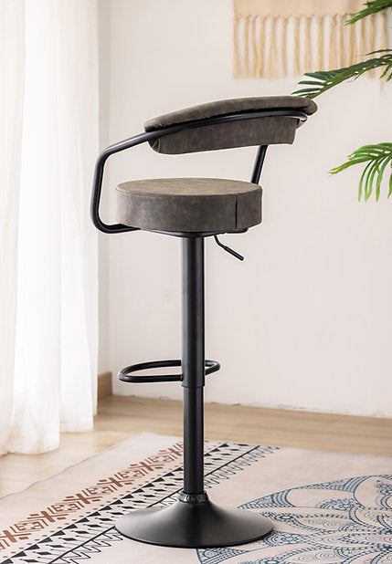 Bar Stool Adjustable Hight Hydraulic/Gas Lift Leather/PU EBA-7560