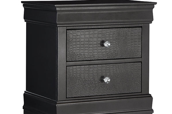 Pompei Bedroom SET 5PC LED Headboard Wood Finish EB-Pompei
