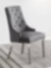 Dining Chair EC 002 Chrome Legs Lion Head Design Velvet Material