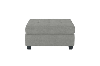 3-Piece Reversible Sectional with Drop-Down Cup Holders and Storage Ottoman