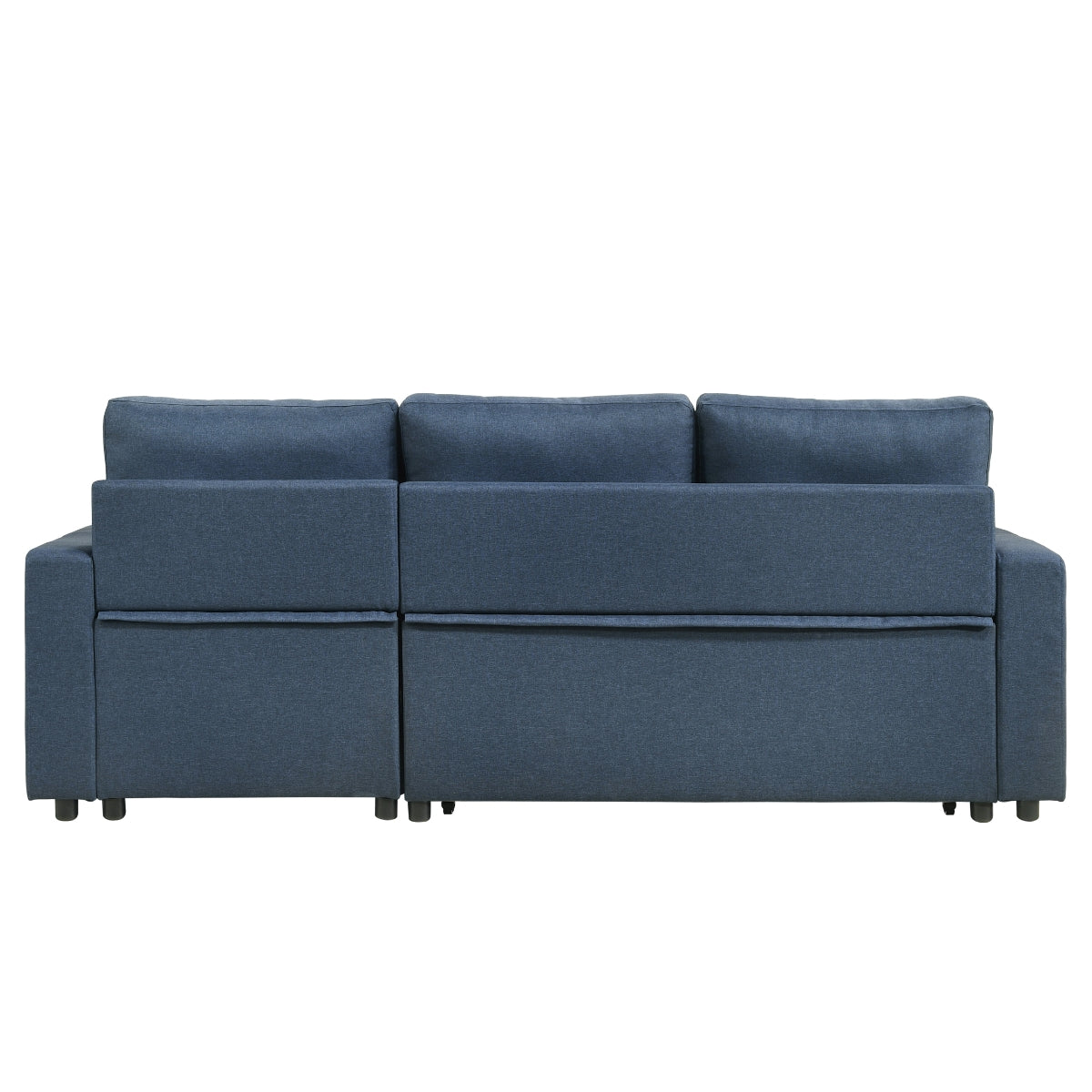 Blue 2-Piece Sectional with Pull-out Sleeper