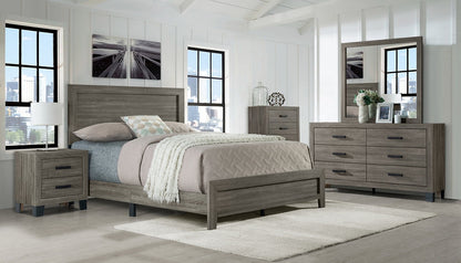 Bedroom Set 5PC Wood Finish With LED Headboard EB-OLIVIA