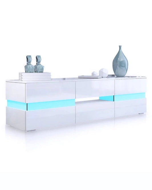 Eagle-Moderna White TV Stand