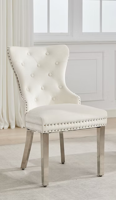 Dining Chair EC 0000 Chrome Legs Velvet Material