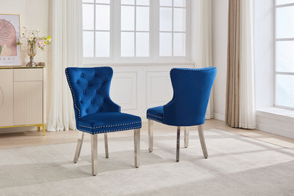 Dining Chair EC 0000 Chrome Legs Velvet Material