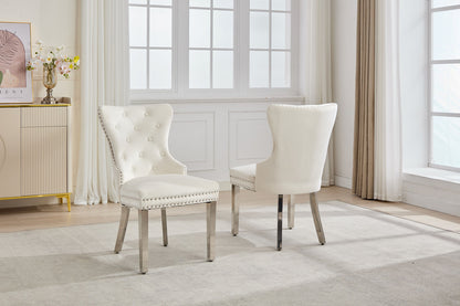Dining Chair EC 0000 Chrome Legs Velvet Material