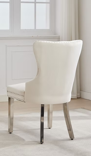 Dining Chair EC 0000 Chrome Legs Velvet Material