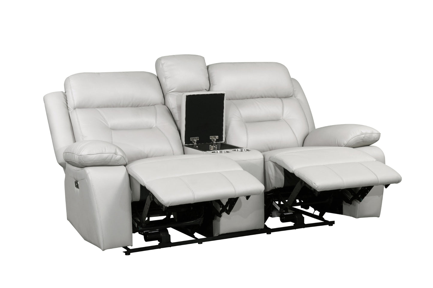 3-Piece Set Silver Power Reclining