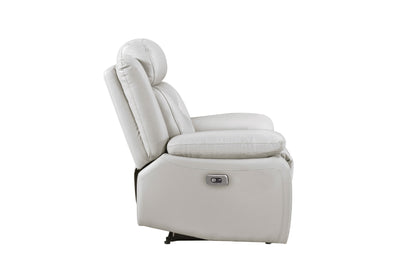 3-Piece Set Silver Power Reclining