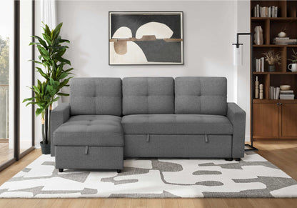 Sectional Sofa Bed With Left or Right Facing Chaise with Storage