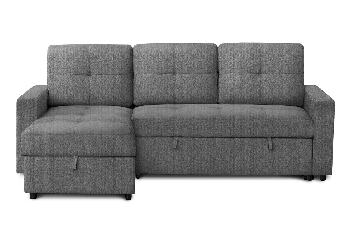 Sectional Sofa Bed With Left or Right Facing Chaise with Storage