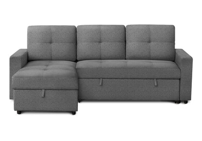 Sectional Sofa Bed With Left or Right Facing Chaise with Storage
