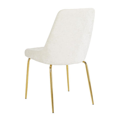 Dining Chair Leather/PU Gold Metal Legs  EC-009