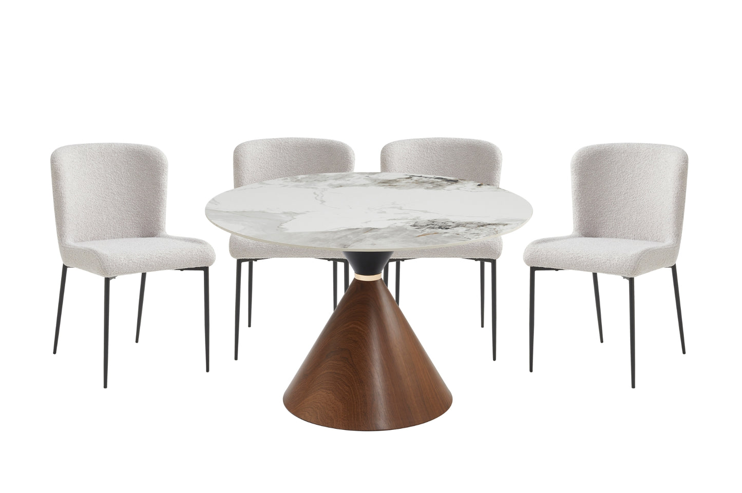 EG-M 3696 Round Dining Table with Sintered Stone Top