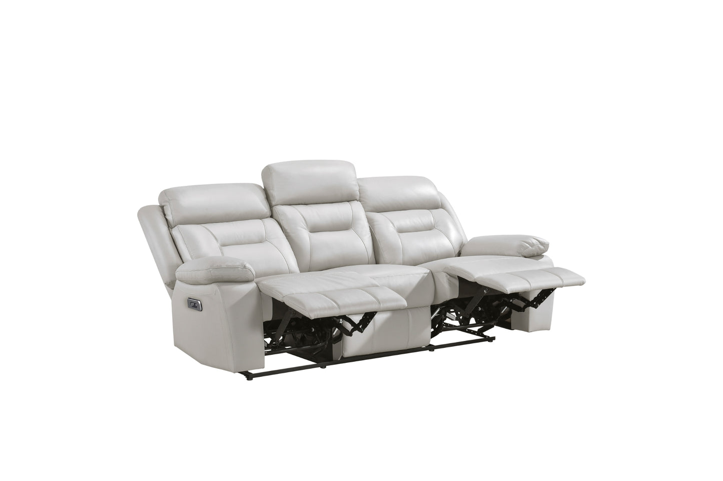 3-Piece Set Silver Power Reclining