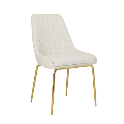 Dining Chair Leather/PU Gold Metal Legs  EC-009