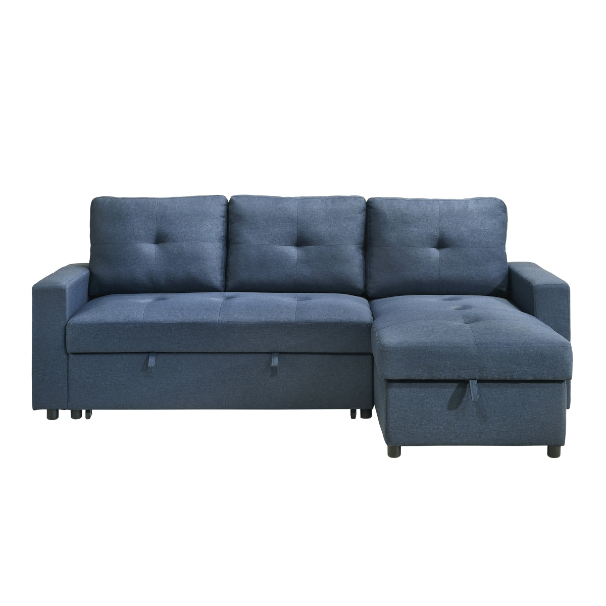 Blue 2-Piece Sectional with Pull-out Sleeper