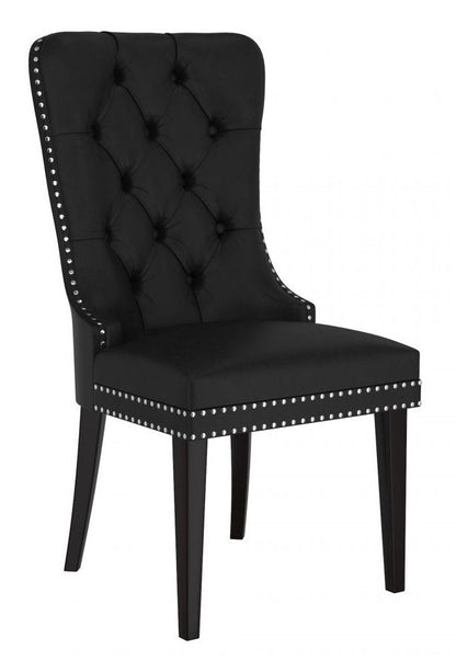 Dining Chair Leather/PU with Solid Wood Legs EC-1151