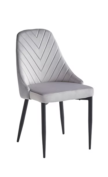 Dining Chair EC 1531 Black Metal Legs Velvet Material