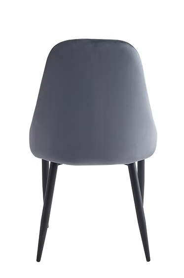 Dining Chair EC 1531 Black Metal Legs Velvet Material