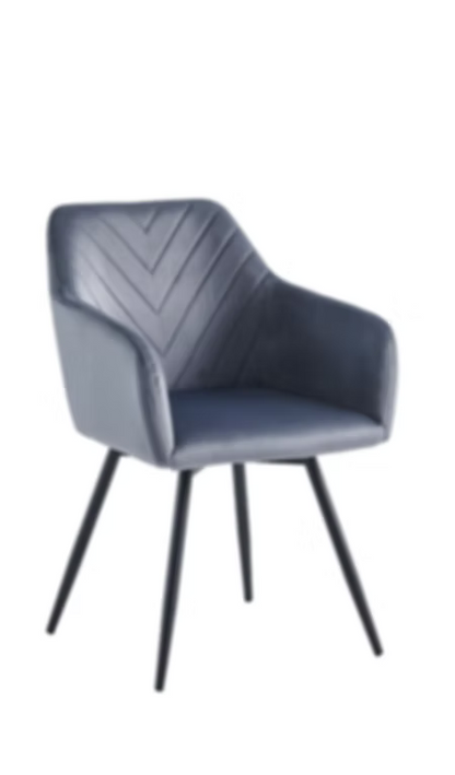 Dining Chair EC 1551 Metal Leg Velvet Material