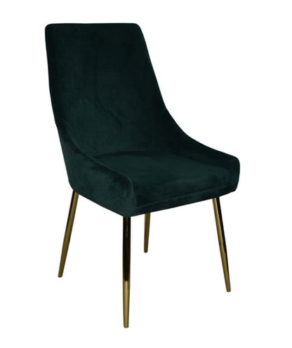 Dining Chair Velvet with Gold Metal Legs EC-2064