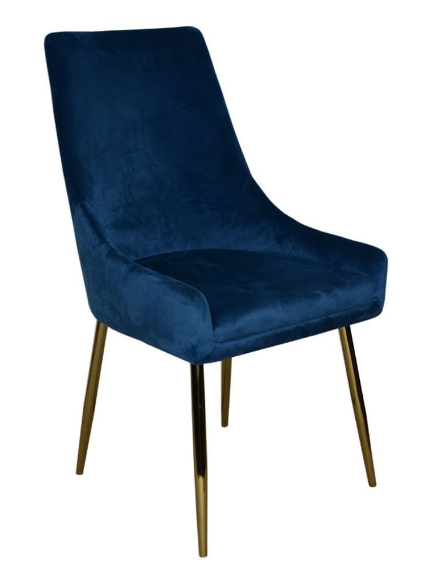 Dining Chair Velvet with Gold Metal Legs EC-2064