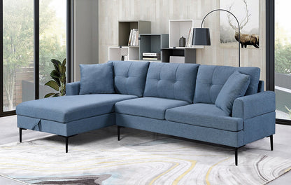 Sofa Sectional 2Pc With PULL-UP Storage Chaise ESS-9060