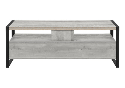 TV STAND - 60"L / GREY RECLAIMED WOOD-LOOK / 3 DRAWERS ETV-2821