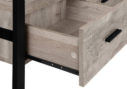 TV STAND - 60"L / TAUPE RECLAIMED WOOD-LOOK / 3 DRAWERS SKU: I 2822