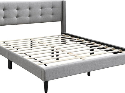 Transit Lux Wingback Platform Bed