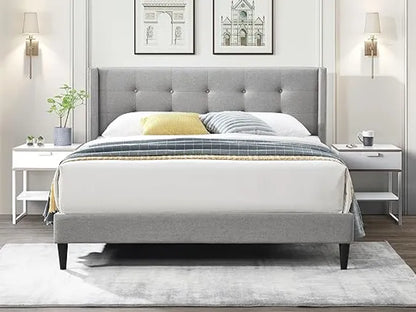 Transit Lux Wingback Platform Bed