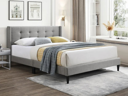 Transit Lux Wingback Platform Bed