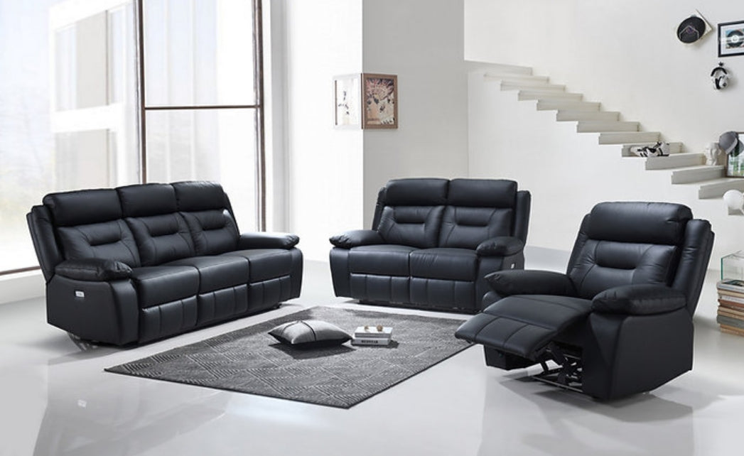 Recliner Set 3pc Full Leather Full Power ERC-8111