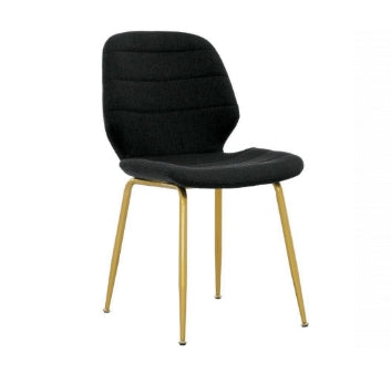 Dining Chair Linen with Gold Metal Legs EC-3223