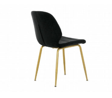 Dining Chair Linen with Gold Metal Legs EC-3223