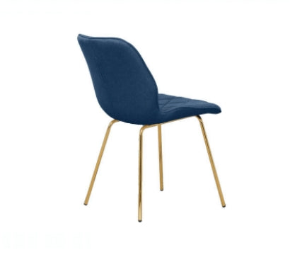 Dining Chair Linen with Gold Metal Legs EC-3719