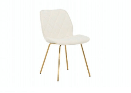 Dining Chair Linen with Gold Metal Legs EC-3719