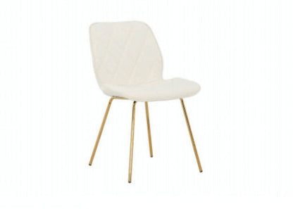 Dining Chair Linen with Gold Metal Legs EC-3719