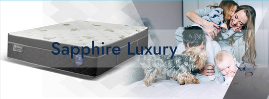 Sapphire Luxury 14” Cooper Infused Fabric with Serene Cooling Gel Pocket Coil Mattress by Rest On It Canada