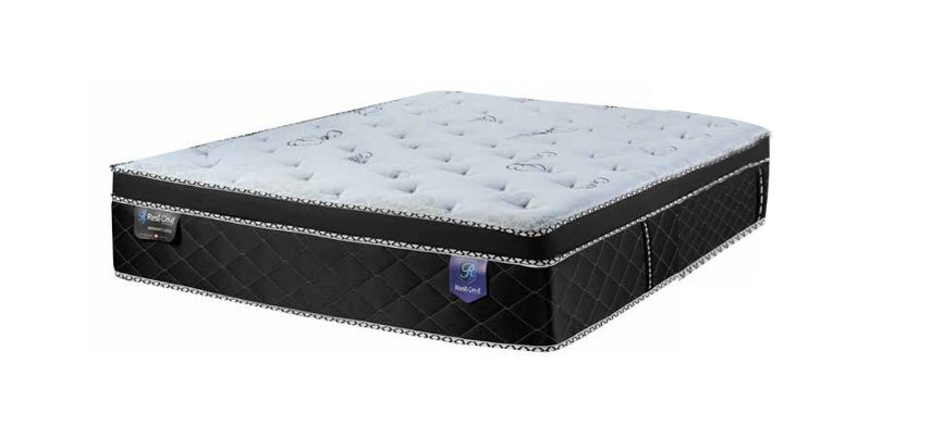 Midnight Latex 12” Pillow Top with Premium Organic Cotton Fabric Pocket Coil Mattress by Rest On It Canada